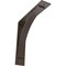 Ekena Millwork Morris Steel Bracket, Hammered Brown 3"W x 14"D x 14"H BKTM03X14X14MOHBR - alternate 1